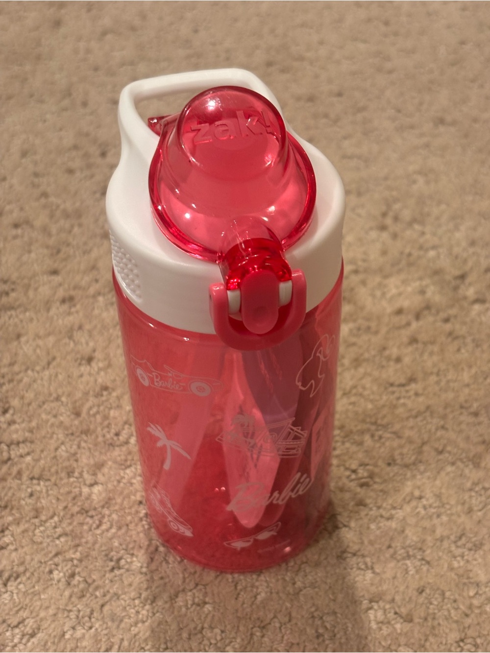 zak! Kids Barbie Water Bottle New With Tags